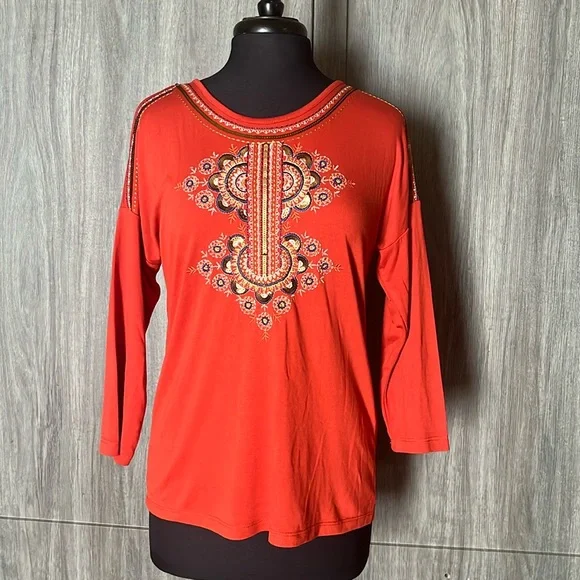 Chicos’s Embroidered Top - Picture 3 of 15